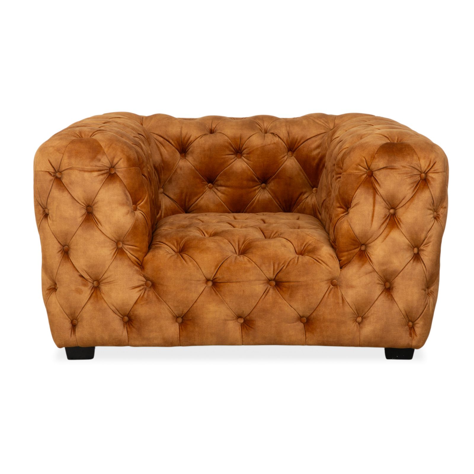 photo for sale Chesterfield Fabric Armchair, Gold, Yellow, Ochre, Kare Design