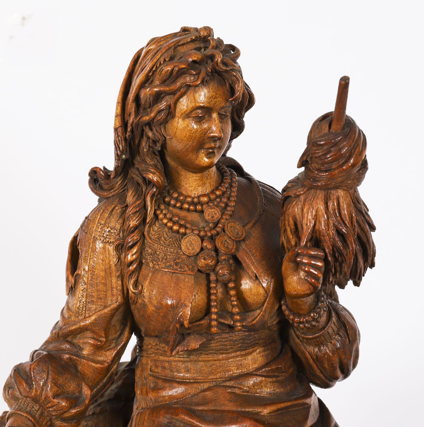 Antique Swiss 'Black Forest' Carved Linden Wood Clock By Bergen & Co 19th C photo Home Decor