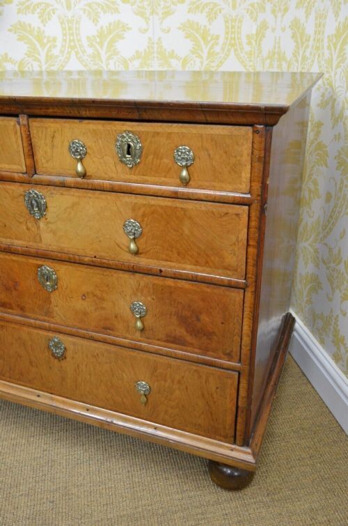 Early 18th Century Walnut Chest Of Drawers photo for sale