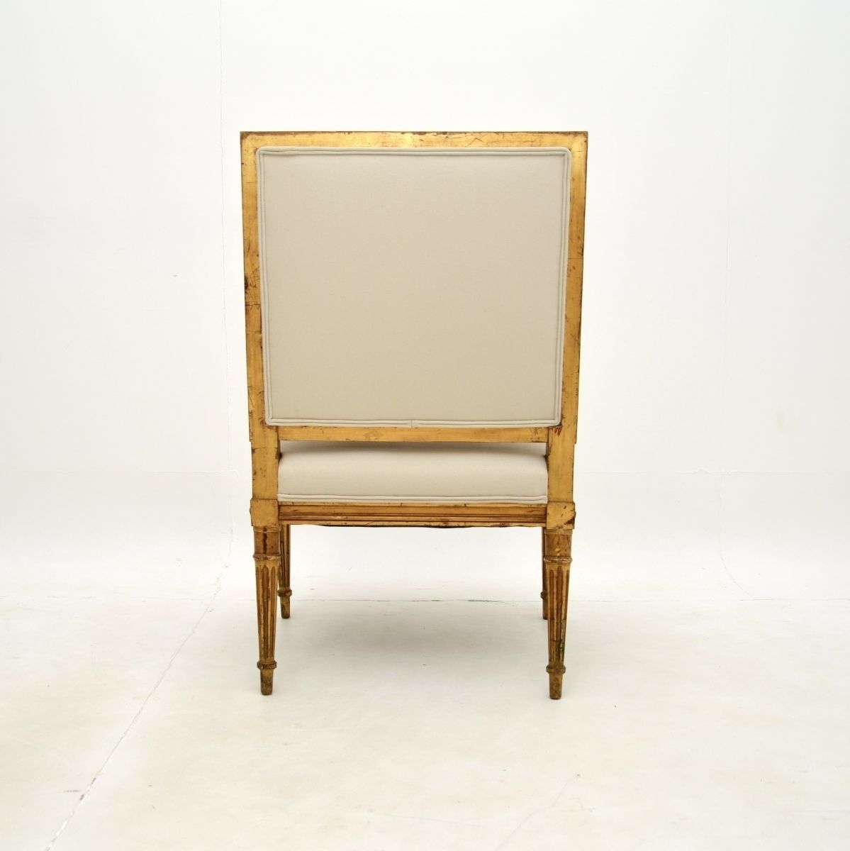 photo for sale Antique French Carved Gilt Wood Armchair