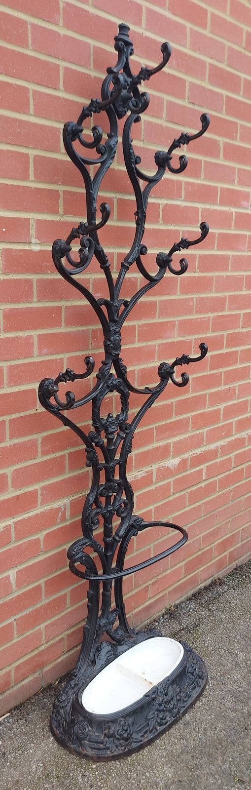 Rare French 19th Century French Cast Iron Hallstand Coat Rack By Corneau Frères photo furniture