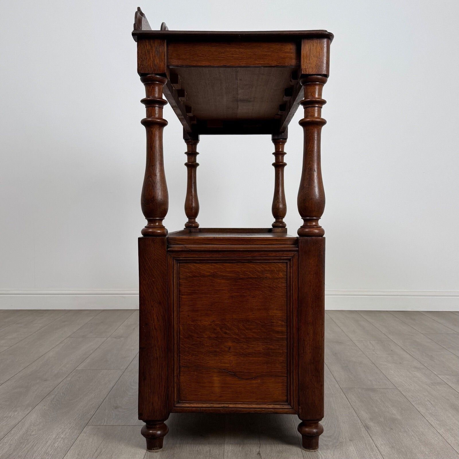 Antique 19th Century Good Quality Cupboard In Oak photo vintage