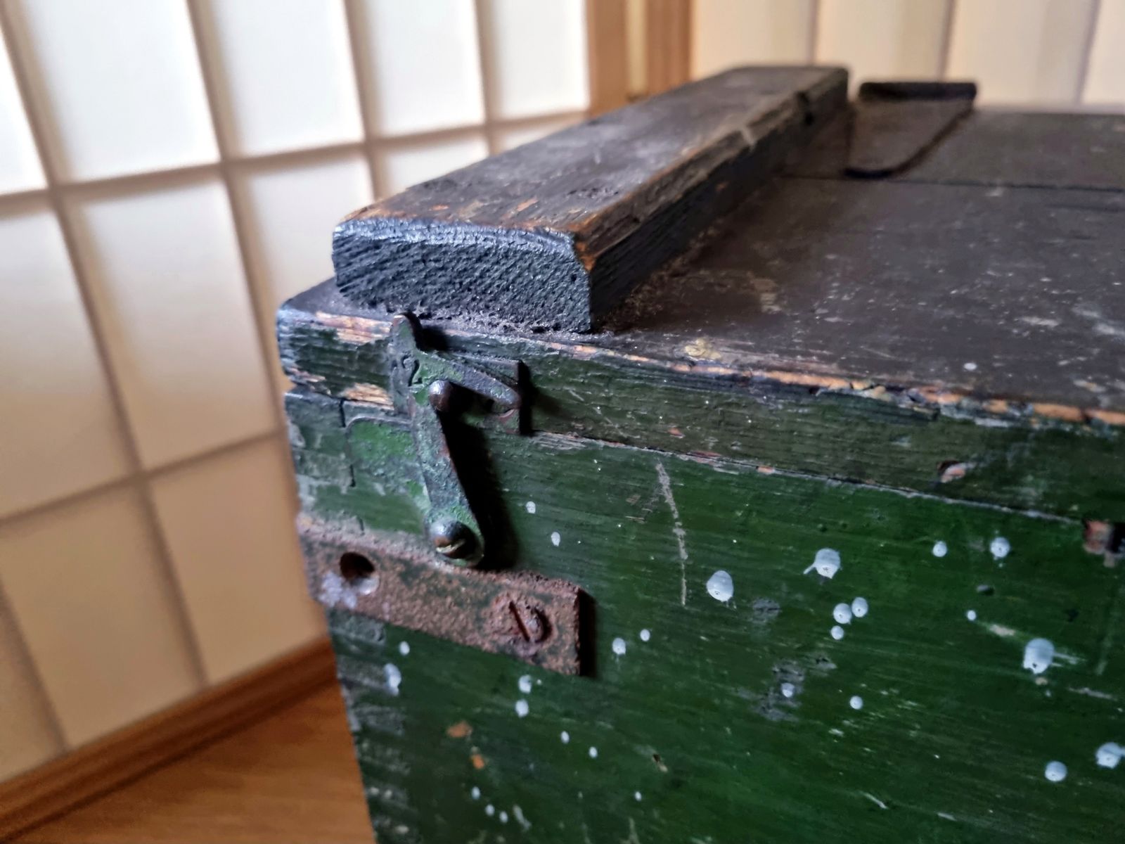 Original Military Equipment Box, Royal Air Force Raf, World War Two British Issue Radio Ammo, Large photo 365.0