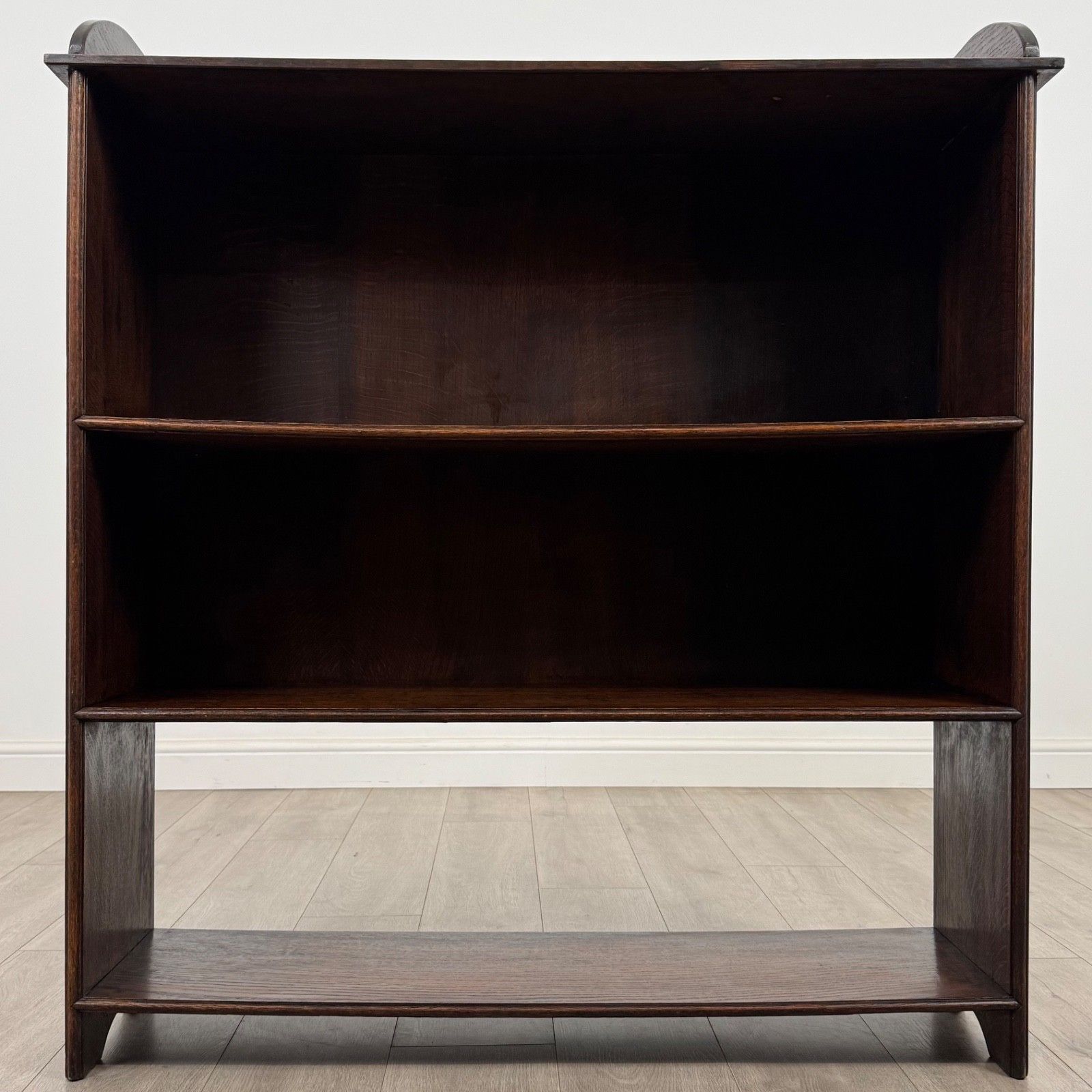 Antique 20th Century Good Quality Open Bookcase In Oak photo furniture