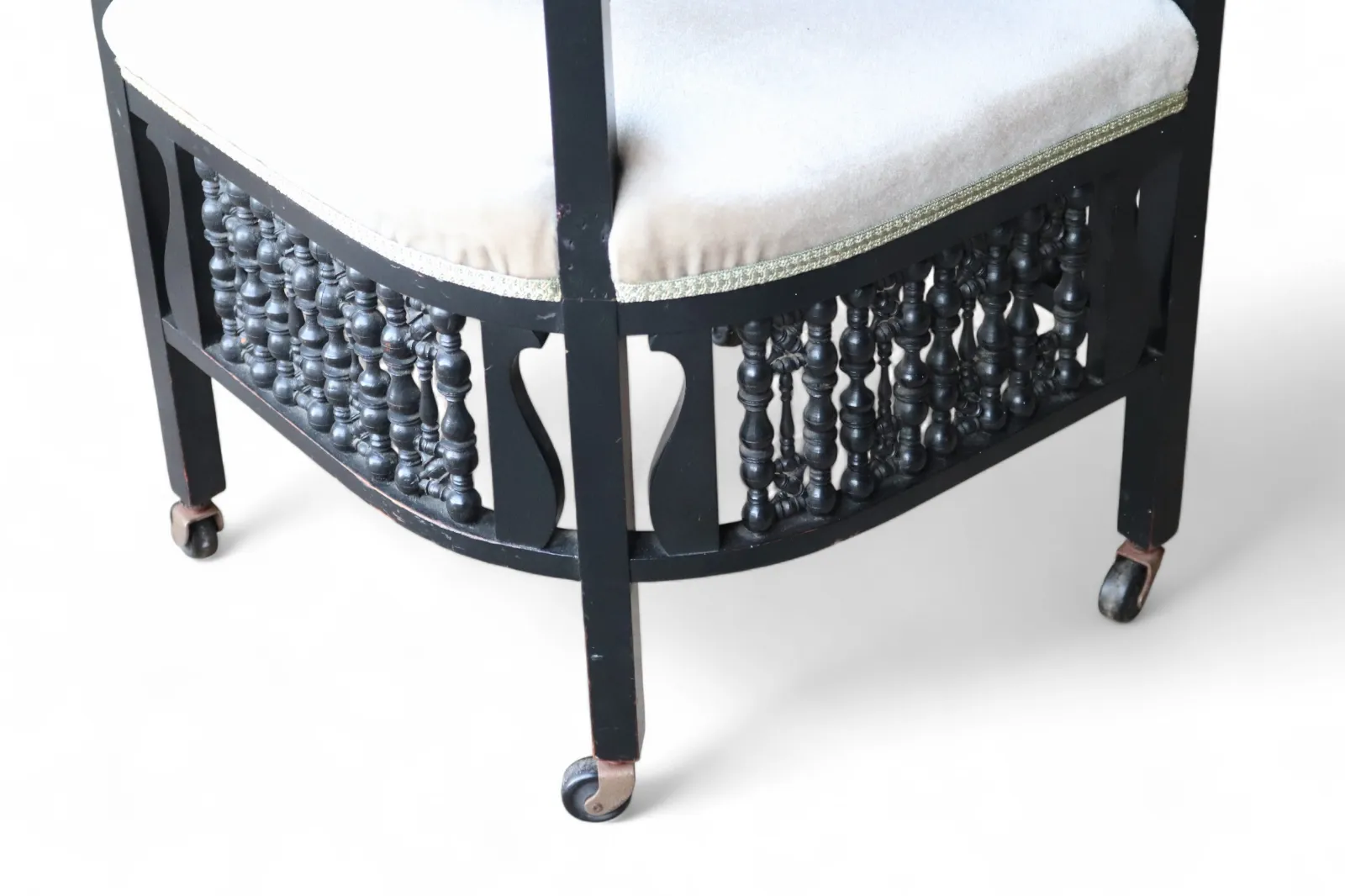 Antique Edwardian Ebonised Corner Chair / Armchair photo Furniture