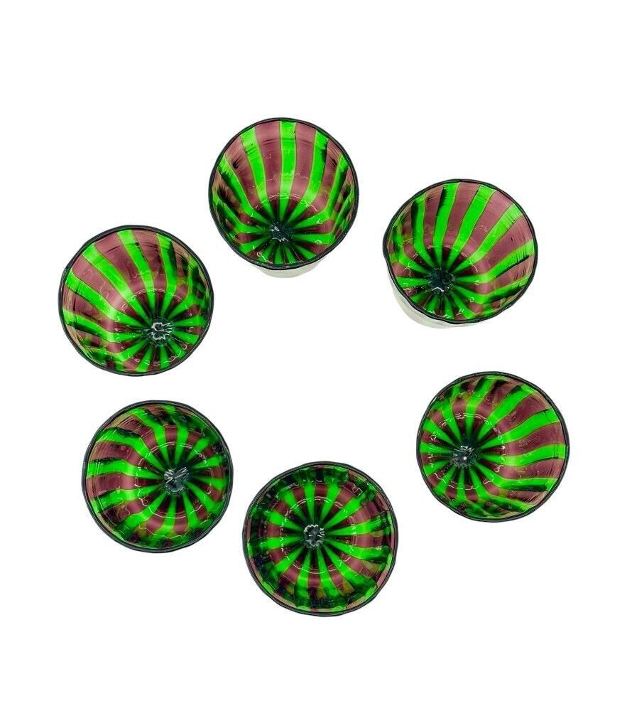 A Set Of Six Italian Handblown Murano Glass Tumblers photo 550.0