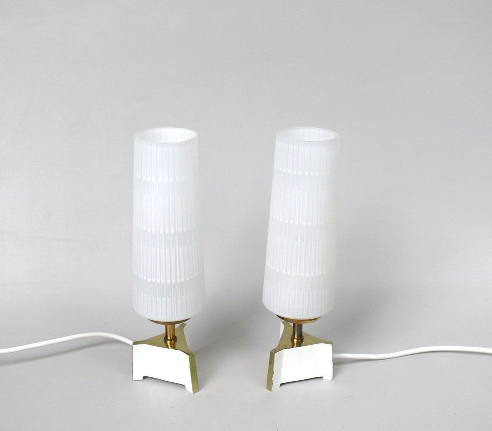 Dainty Table Lamps In The Style Of The Vereinigte Werkstätten München, 1950s, Set Of 2 photo for sale