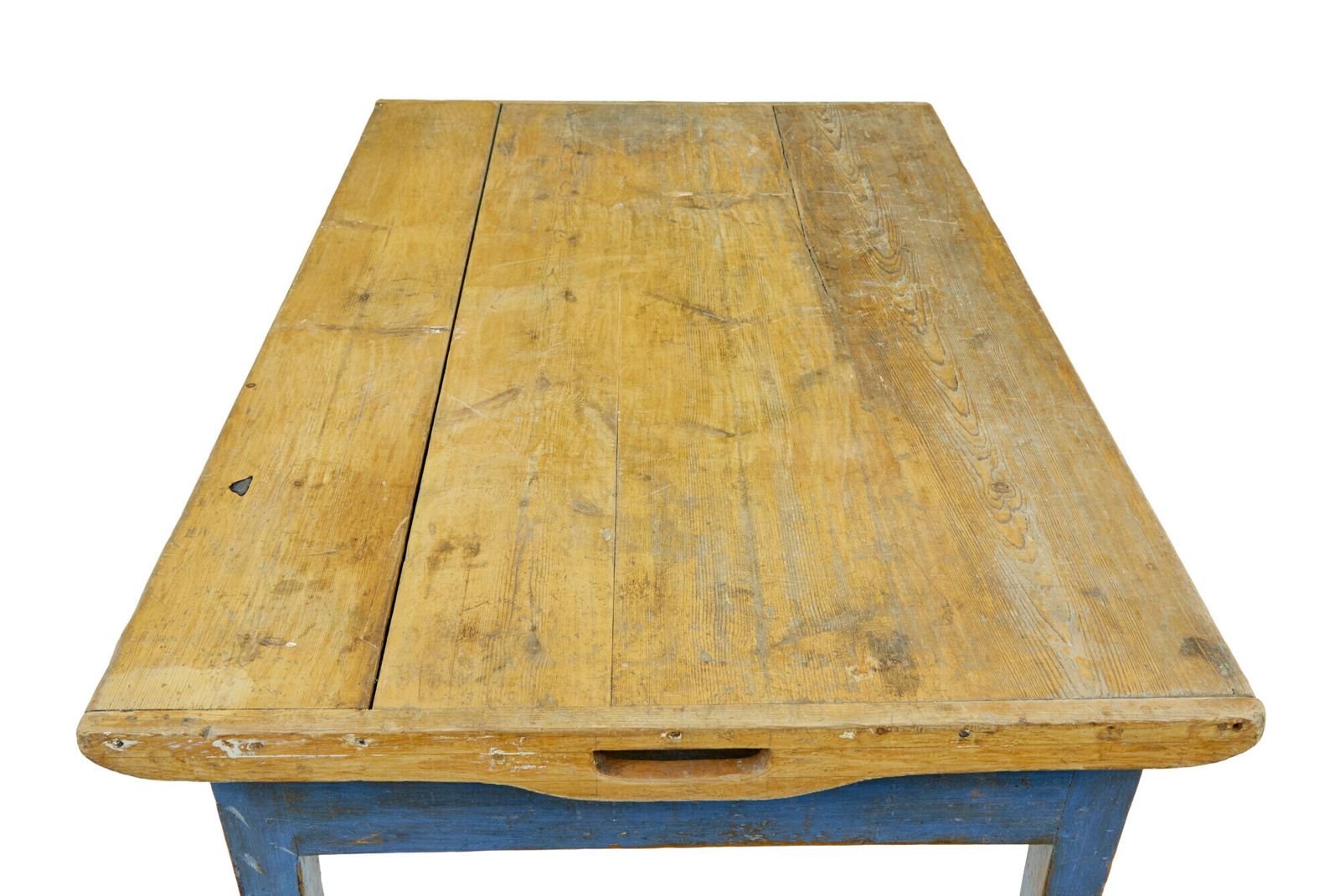 19th Century Scandinavian Painted Pine Bakers Table photo vinterior