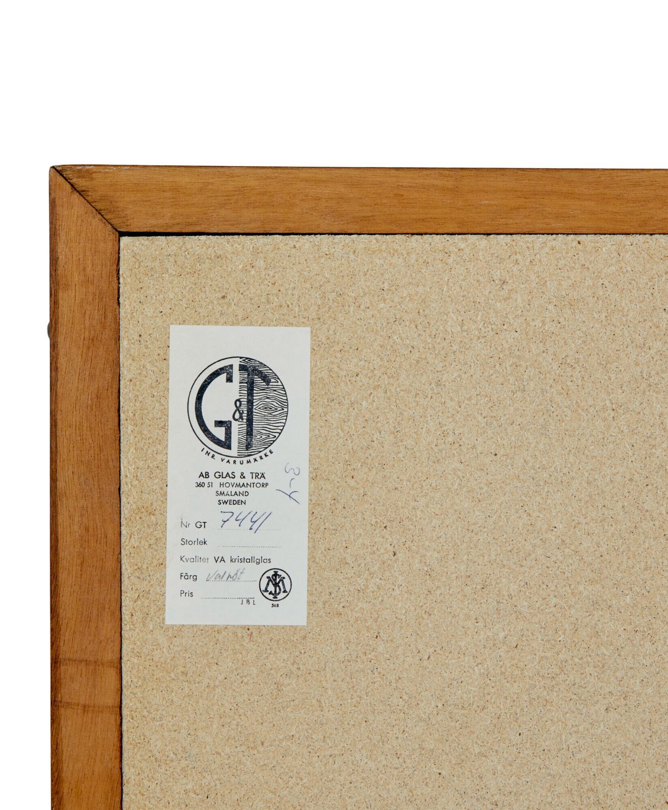Swedish Mid Century Wall Mirror By G&T photo 1705.0