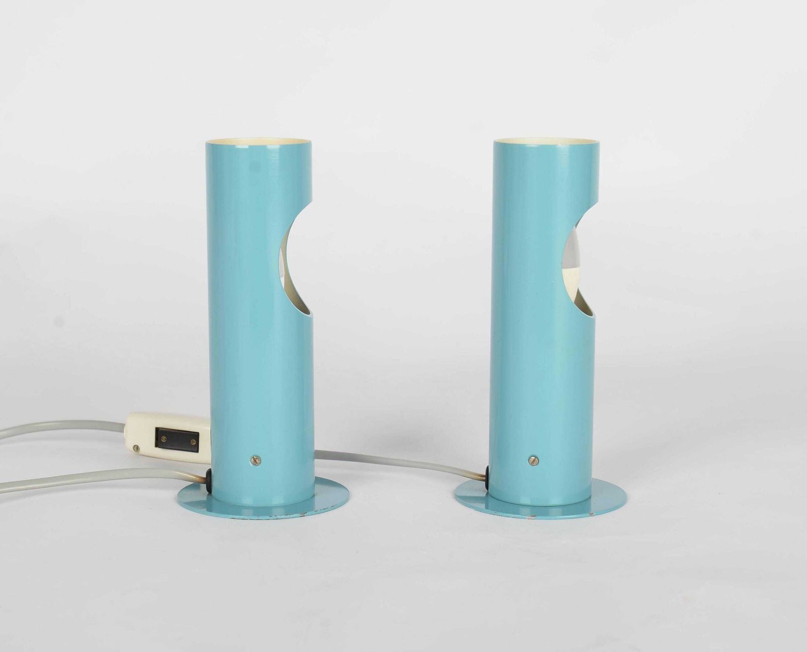 Mid Century Modern Lamp Set By Josef Hurka For Napako, 1970s Bedside Pair Space Age Lamps Mid Century Modern Lighting Set Of Atomic Lamps photo Lighting