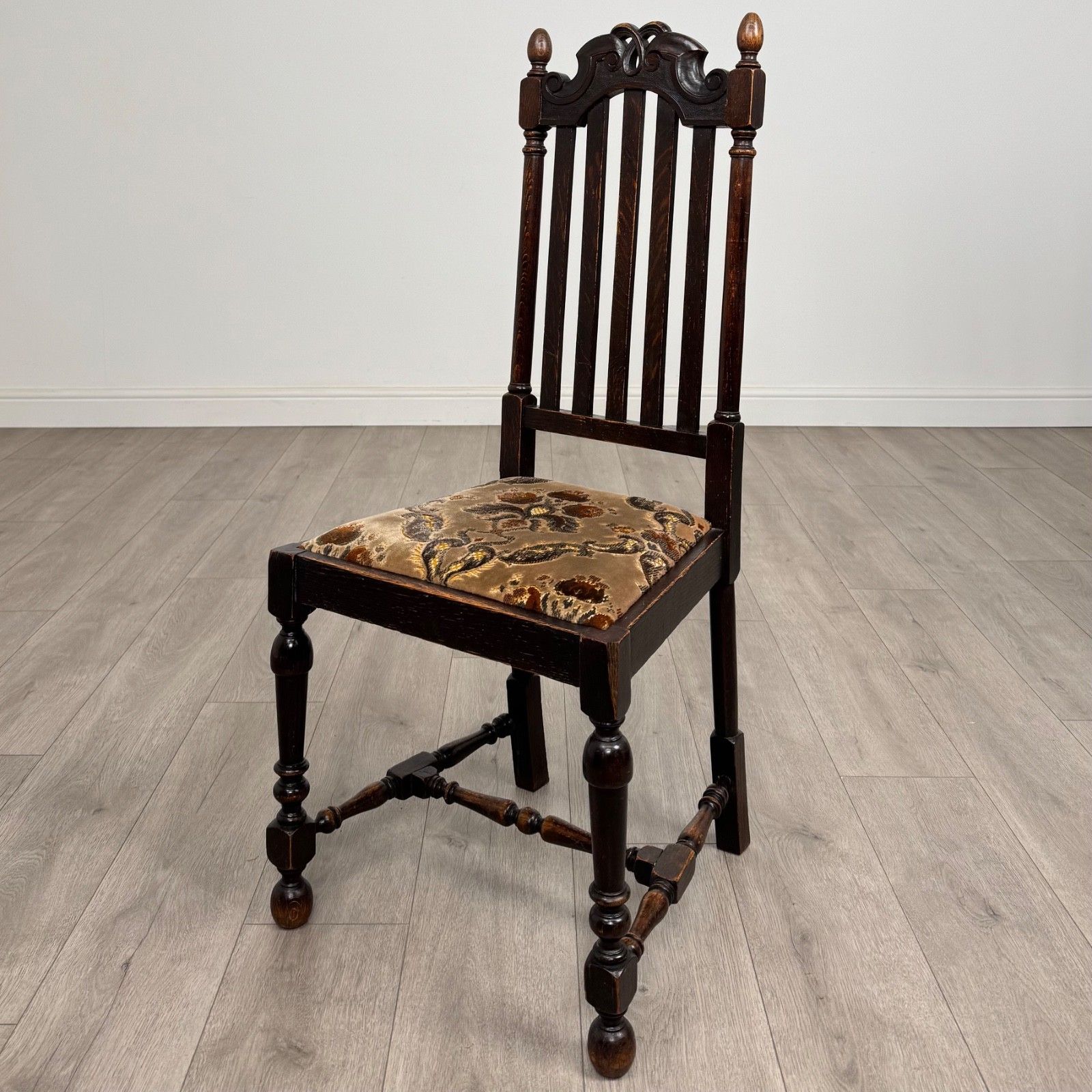 Antique 20th Century Good Quality Set Of 6 Oak Dining Chairs photo for sale