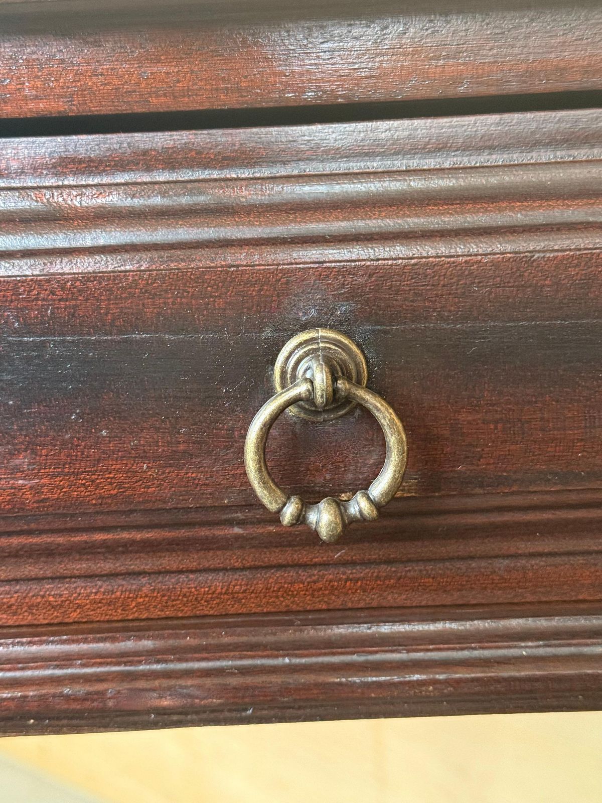 Furniture Pair Of Walnut Carved Spanish Nightstands With Solomonic Legs And Drawer photo