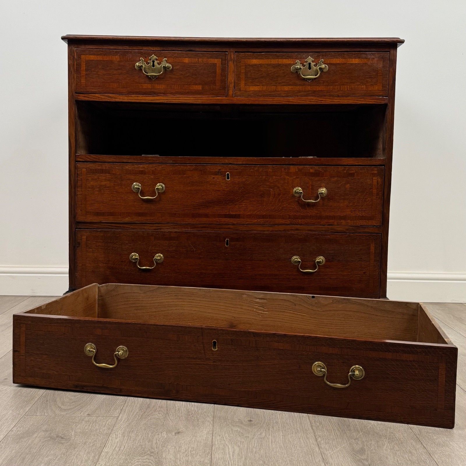photo for sale Antique 18th Century Good Quality Chest Of Drawers In Oak