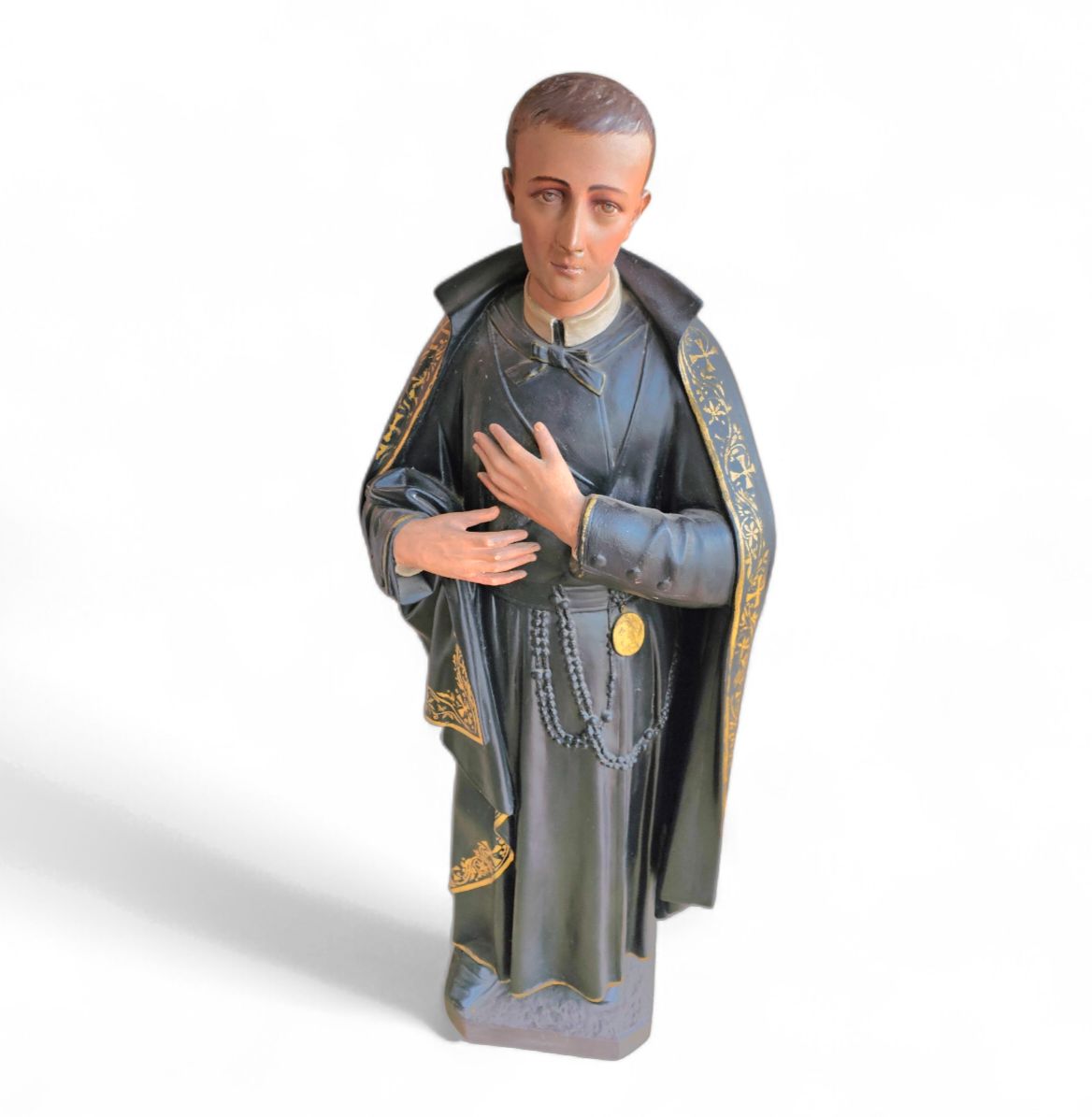 photo furniture Statue Of A Religious Figure / Patron Saint Gerard Majella / Placed In A Gothic Niche / Labeled /