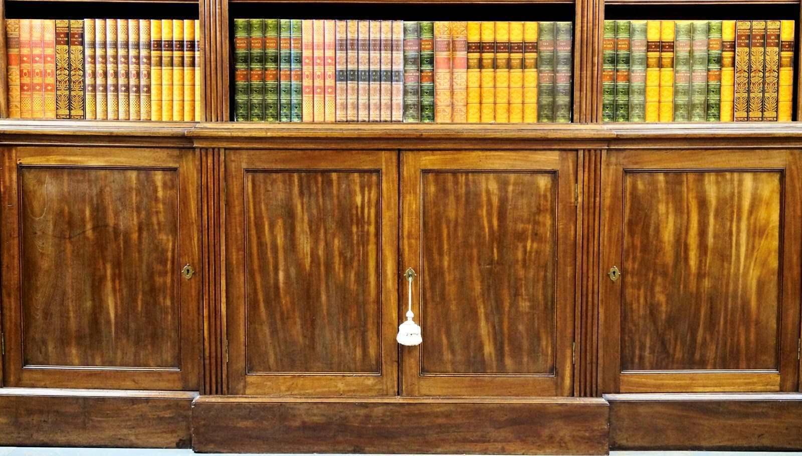 A Late George III Mahogany Breakfront Bookcase photo furniture