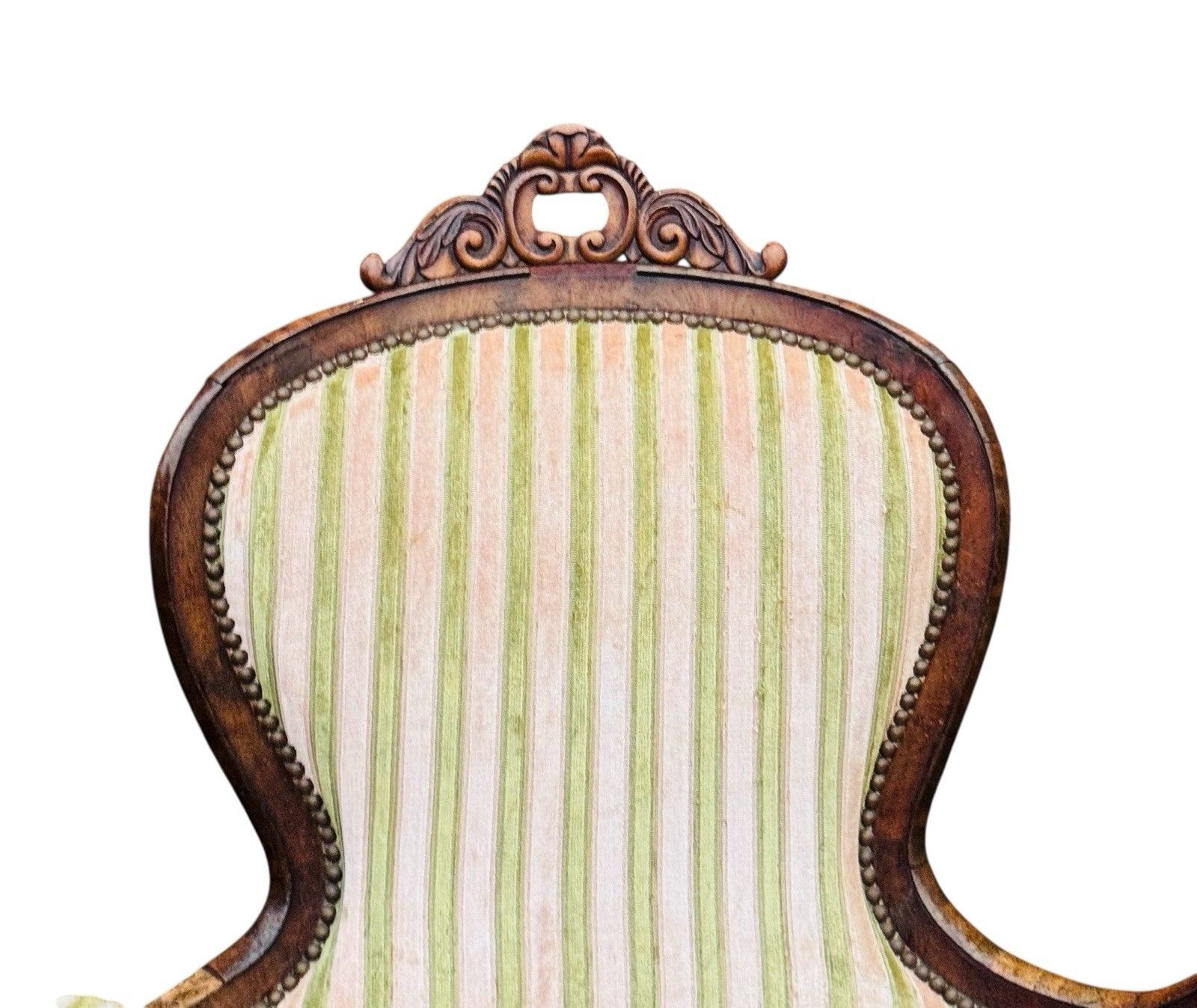 995.0 Antique Victorian Mahogany Double Spoon Back Sofa Serpentine Front C1870s photo