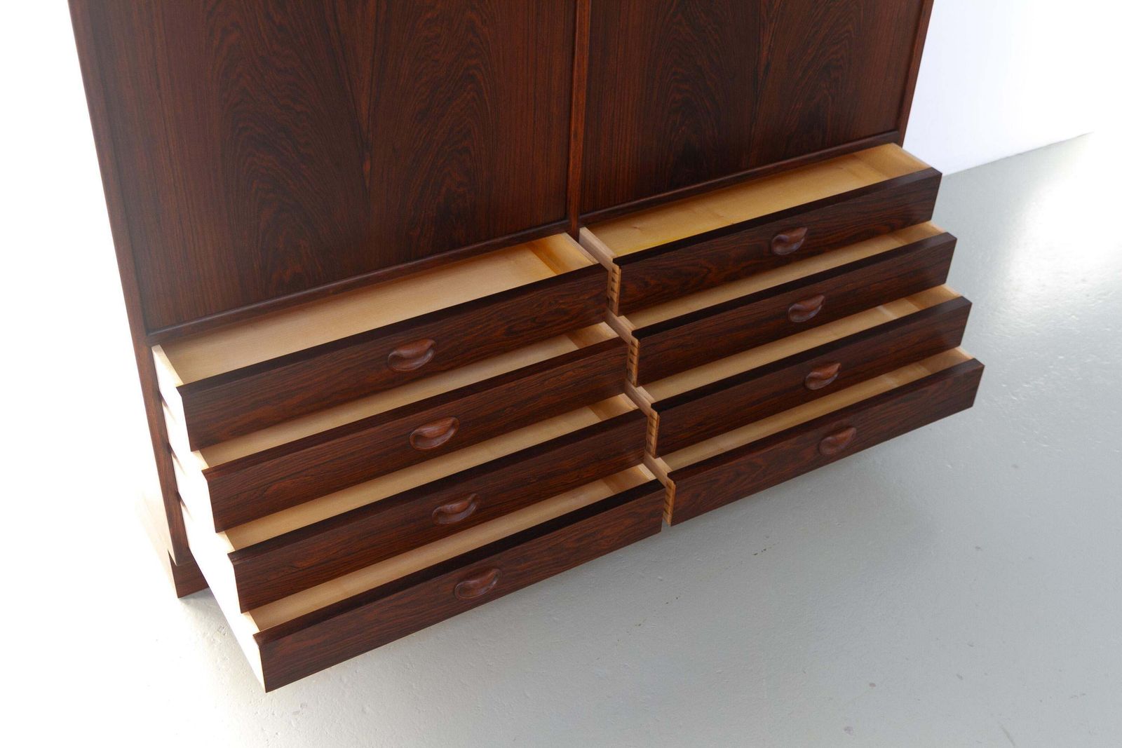 Danish Mid Century Rosewood Gentleman's Dresser Cabinet By Axel S. Albeck, 1950s photo vintage