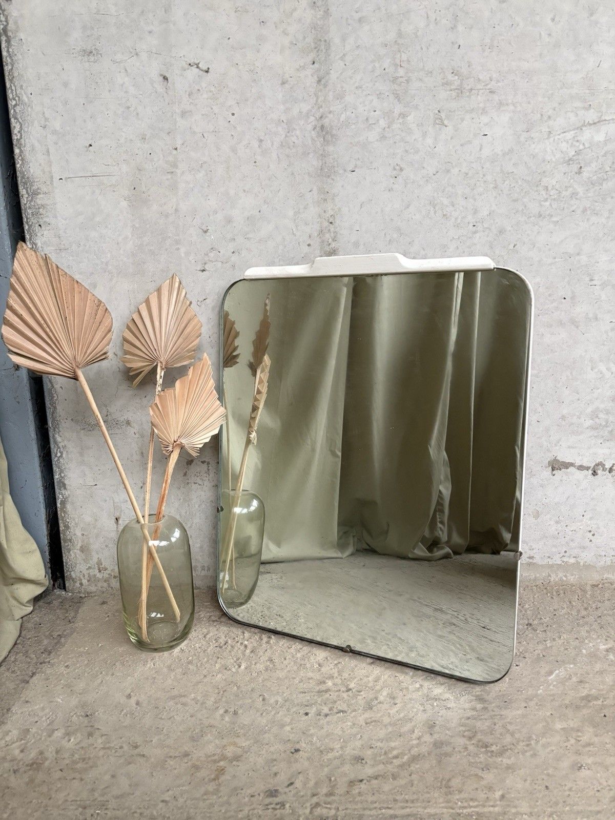 Vtg Mid Century Wall Hallway Mirror Retro R967 photo Home Decor