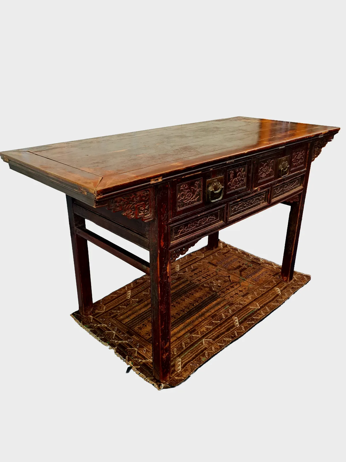 19th Century Chinese Qing Dynasty Elm Altar Table, C1850 photo furniture