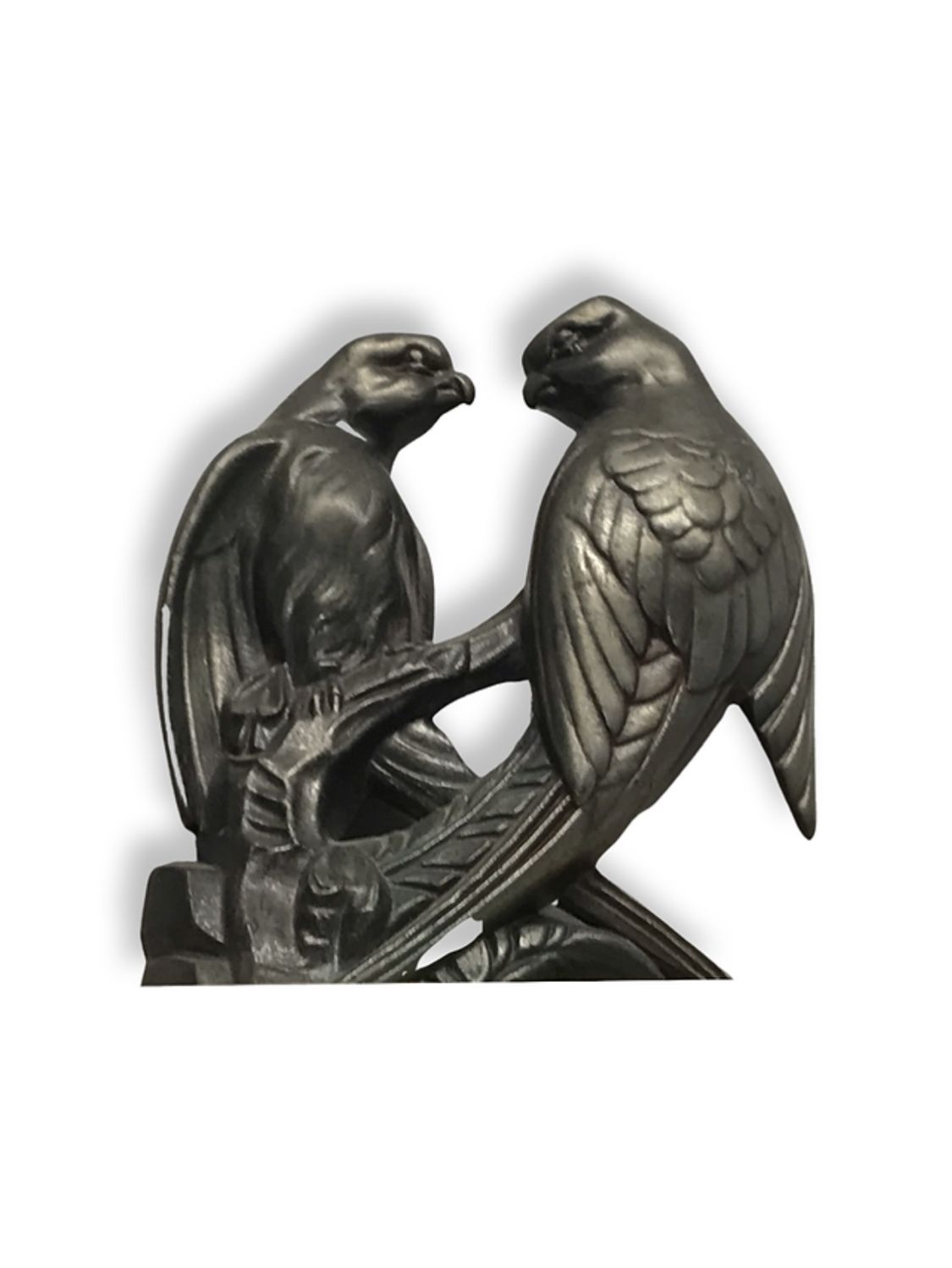 Beautiful Art Deco Pair Of Spelter Love Birds On A Marble Base photo Home Decor