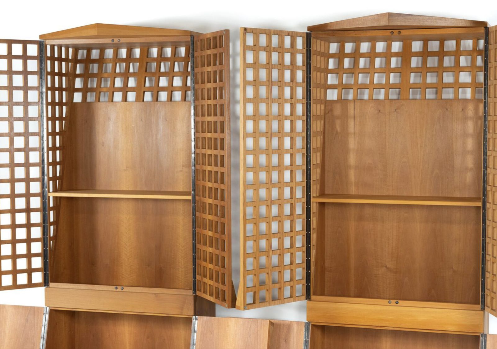 Mid Century Bookcase By Adriano & Paolo Suman, Giorgetti, 1980s – 2 Available photo for sale