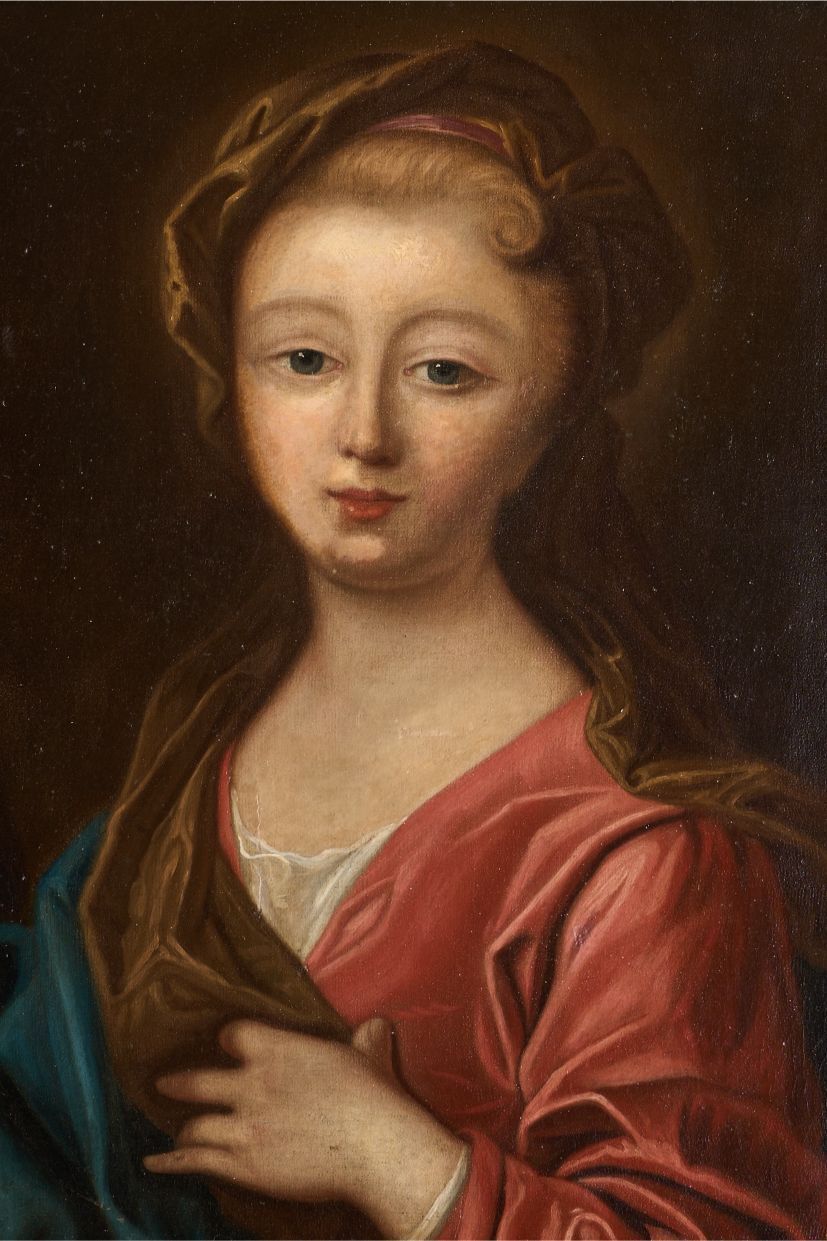 18th Century Portrait Of A Girl After Pierre Gobert photo furniture
