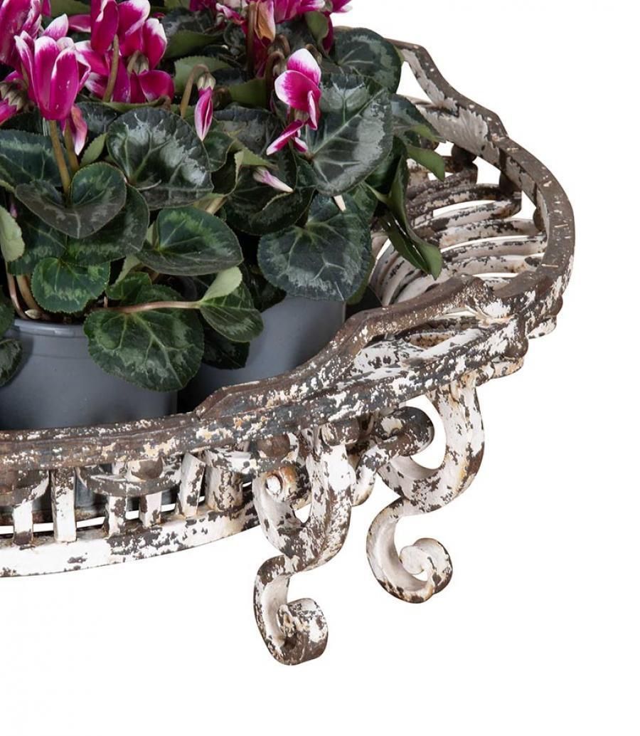 Large 1920s French Iron Work Planter photo Home Decor