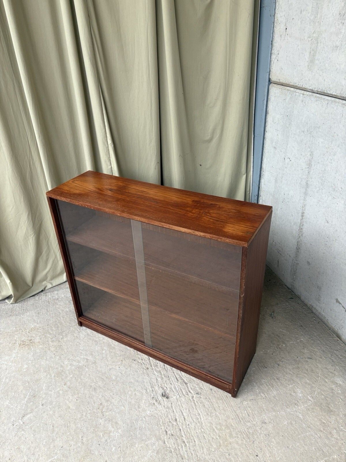 Vtg Mid Century Media Cabinet Bookcase Wall Unit Scandi Danish Retro R968 photo Furniture