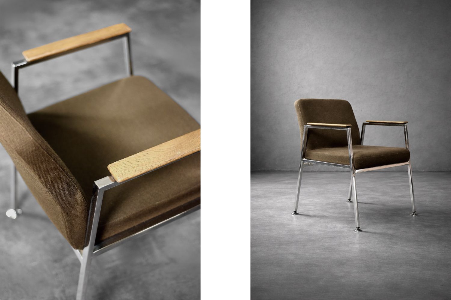 Mid Century Modern German Brown Conference Chair From Drabert, 1970s photo furniture
