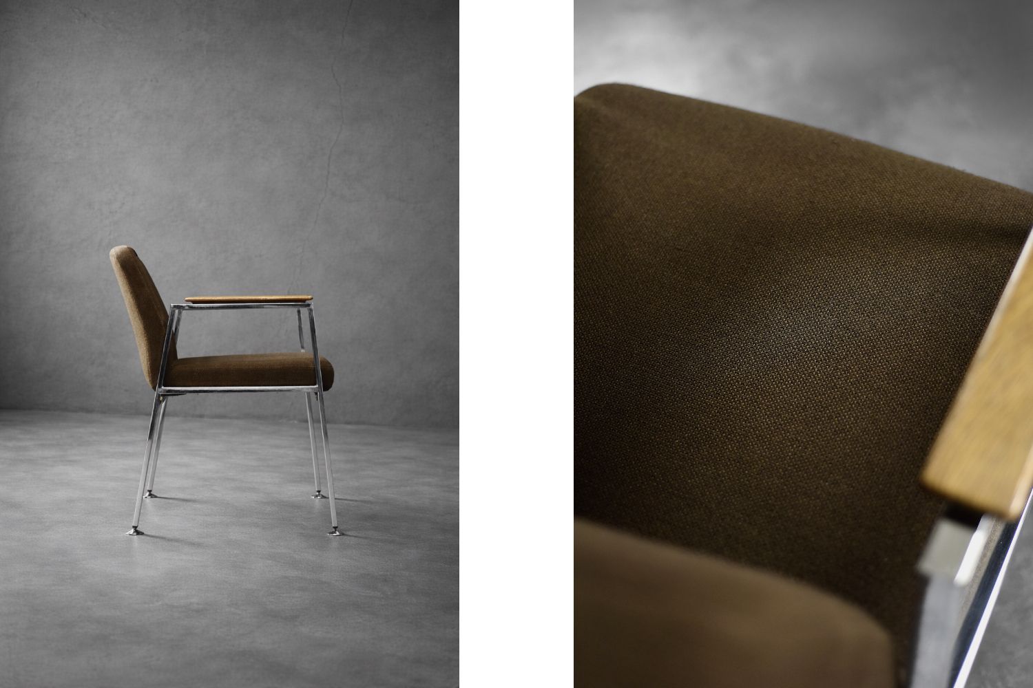 Mid Century Modern German Brown Conference Chair From Drabert, 1970s photo Furniture