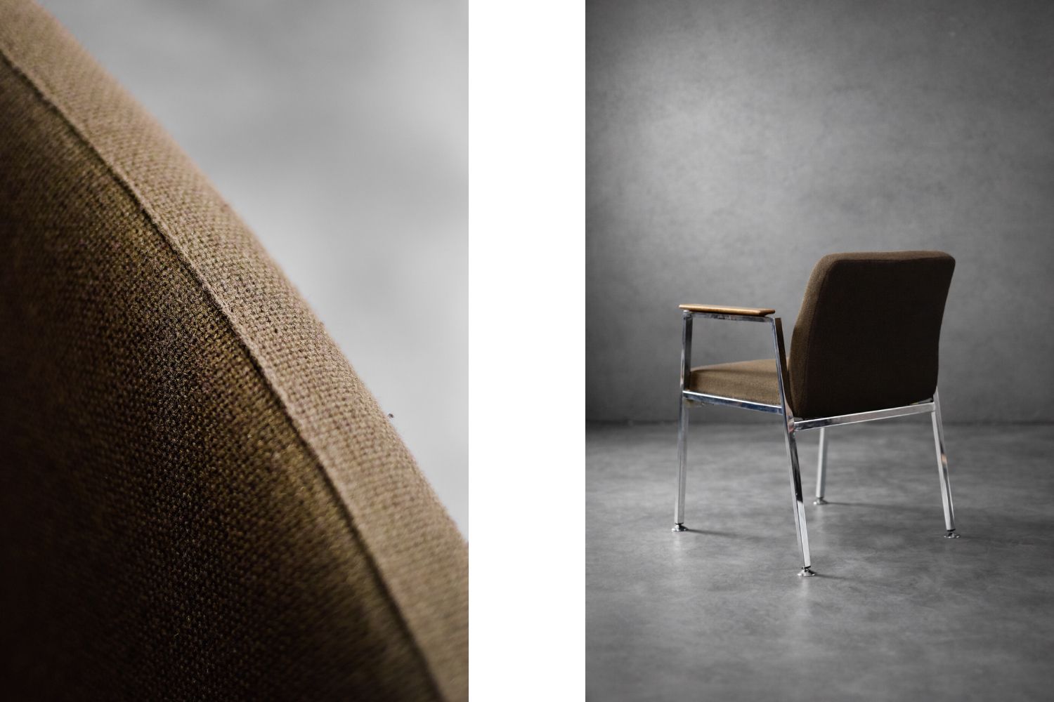 Mid Century Modern German Brown Conference Chair From Drabert, 1970s photo 1152.0