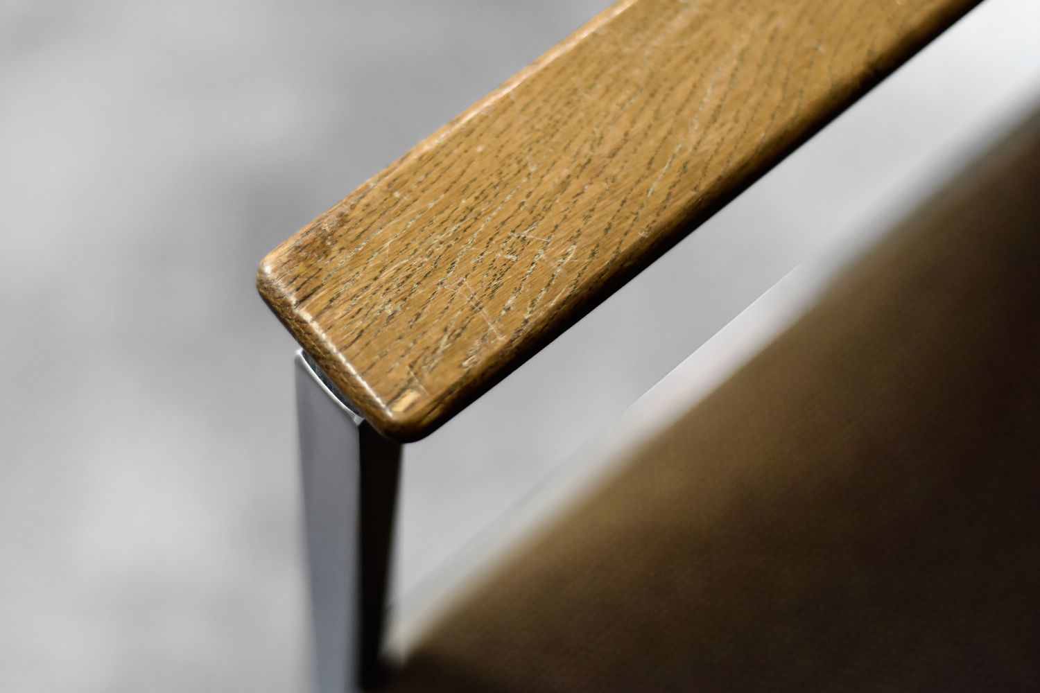 photo for sale Mid Century Modern German Brown Conference Chair From Drabert, 1970s