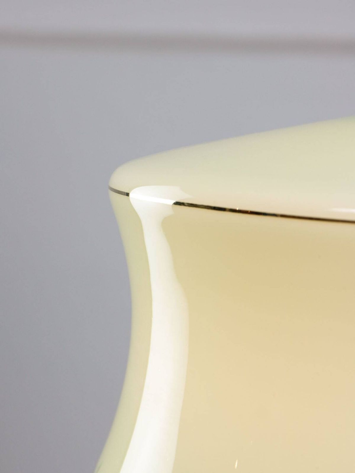 photo for sale Mid Century Italian Brass And Green Glass Pendant Lamp