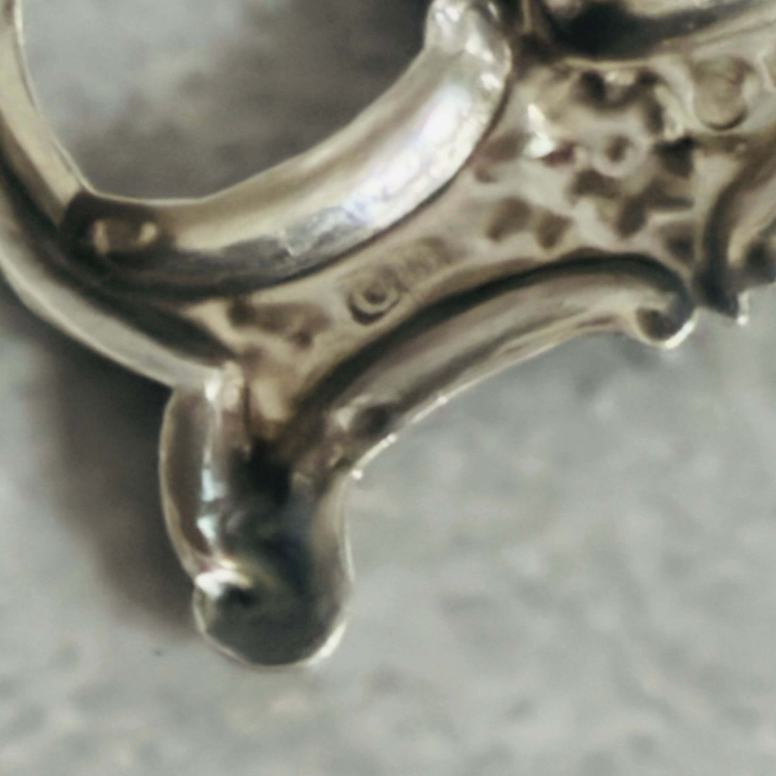 Home Decor Antique Silver Letter B Brandy Decanter Label photo