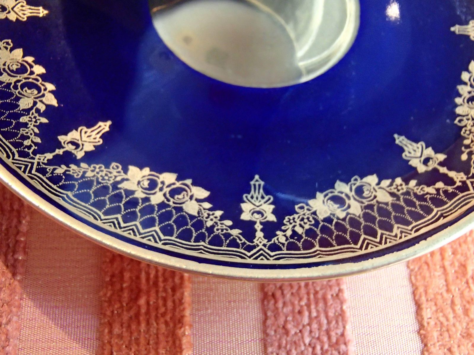 20th Century Bavaria Jaegers Coffee Cup Cobalt Blue/Gold photo 161.0