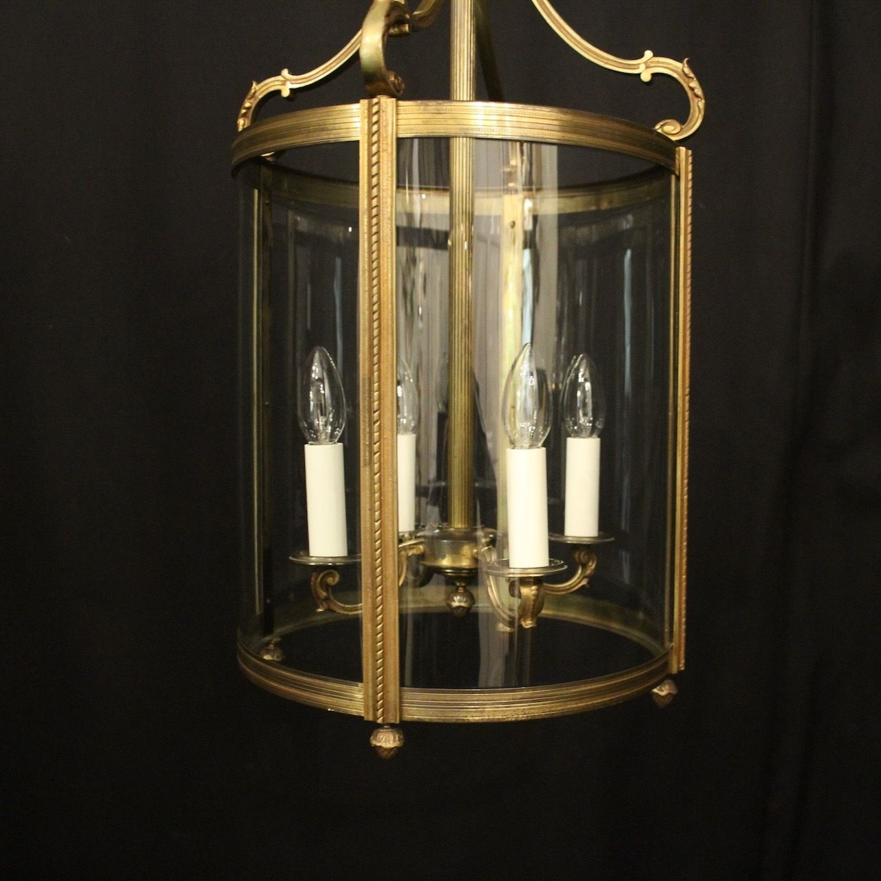 French Gilded Bronze Antique Hall Lantern photo furniture