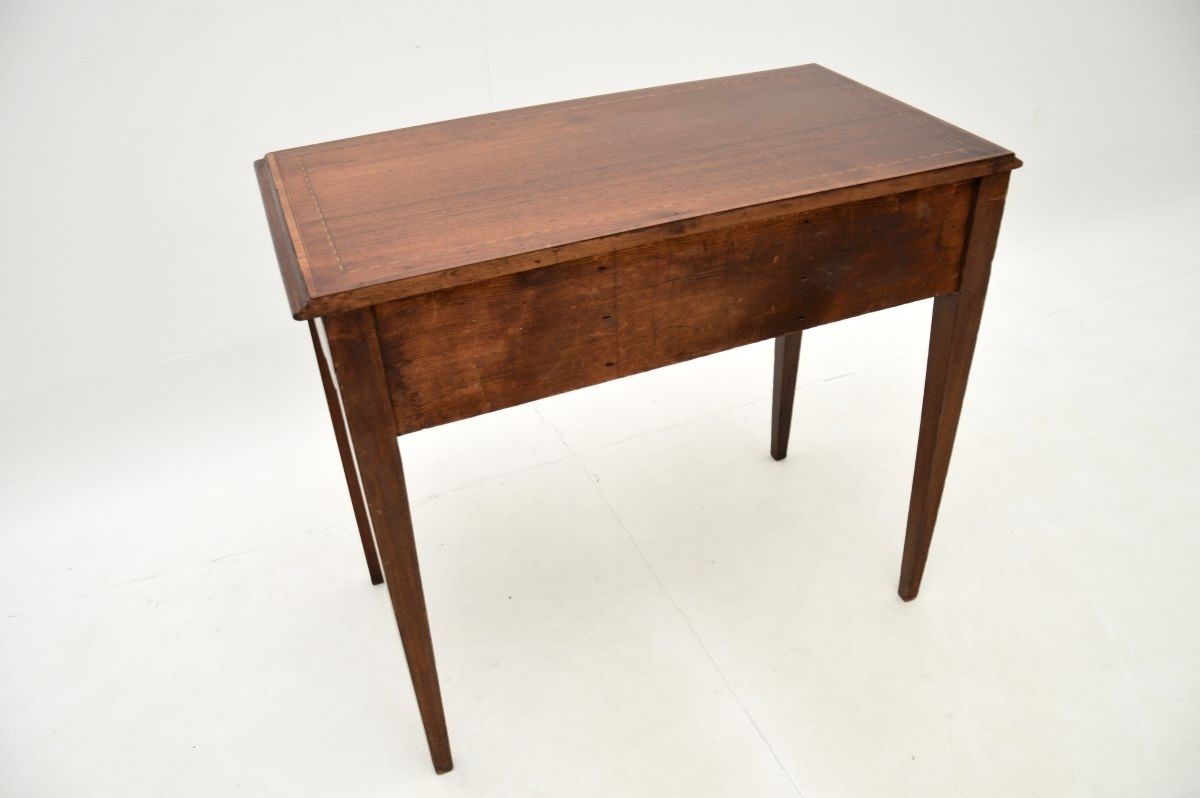 Furniture Antique Georgian Period Inlaid Mahogany Lowboy Side Table photo