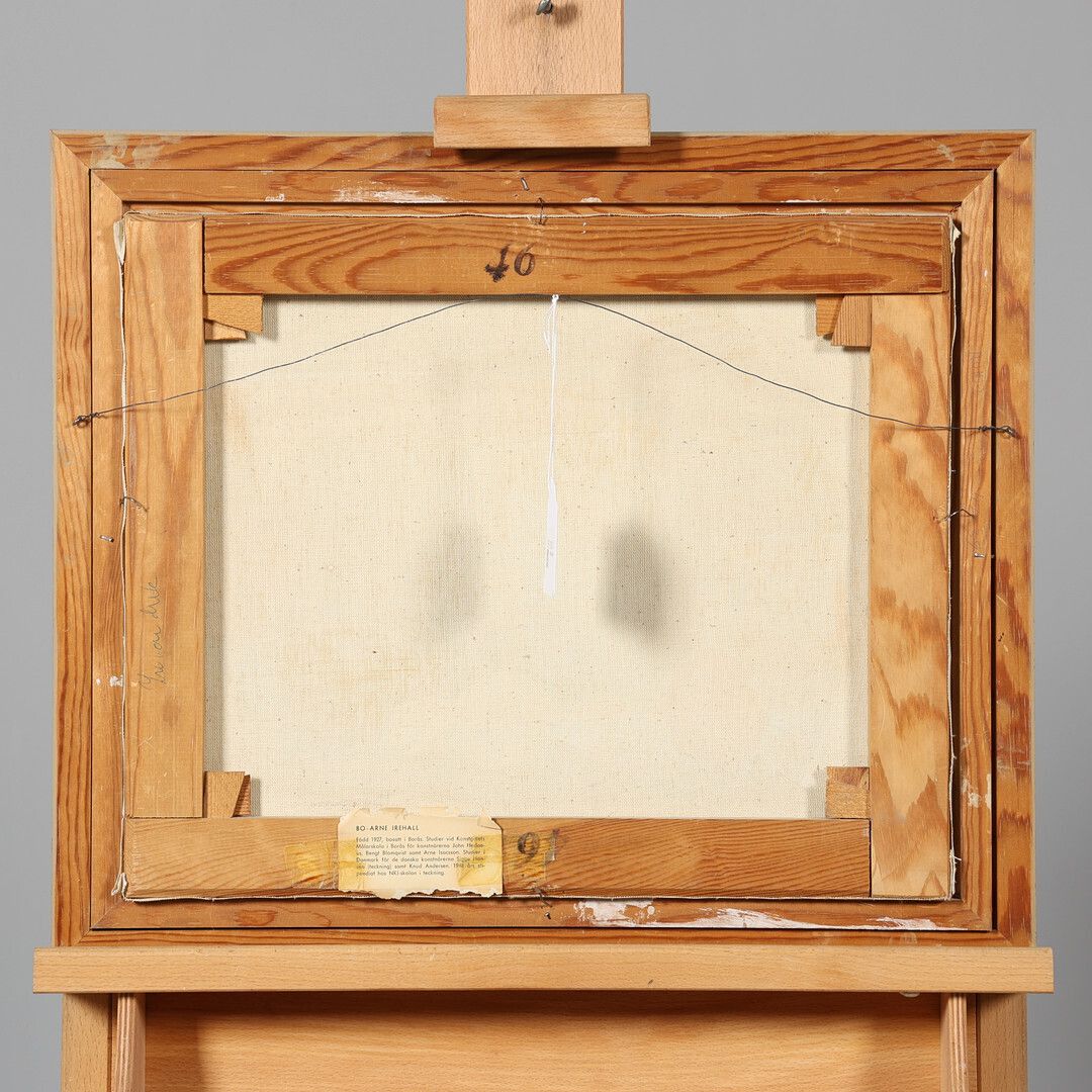 Bo Arne Irehall, Oil On Canvas, Modernist Swedish Art photo for sale