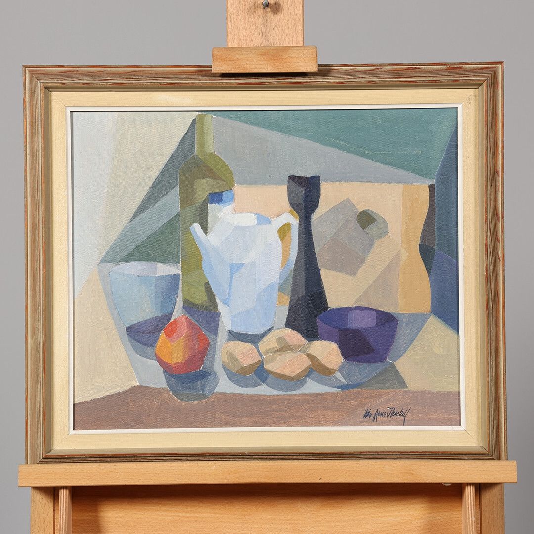 Bo Arne Irehall, Oil On Canvas, Modernist Swedish Art