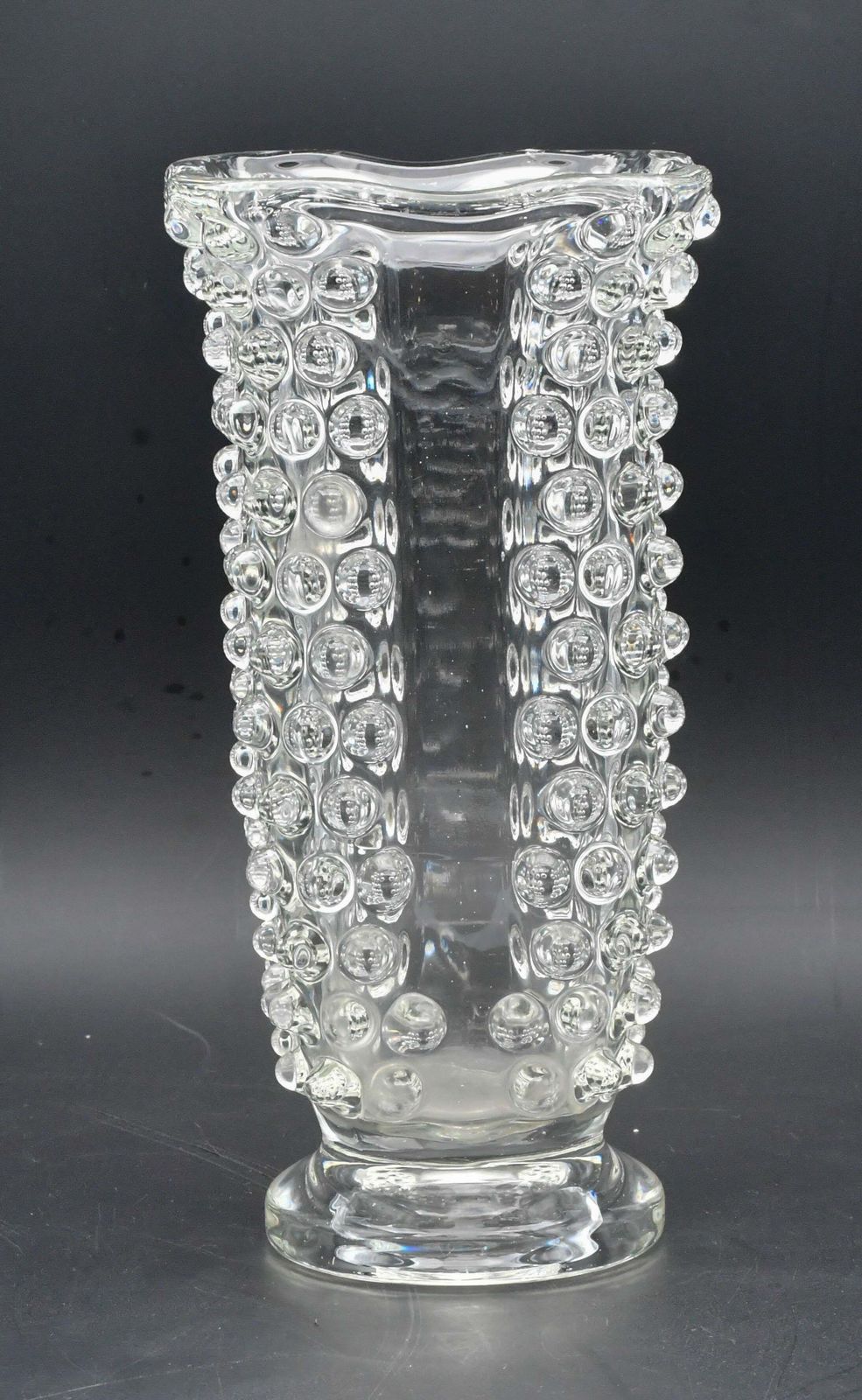 Bugnato Murano Glass Italian Rostrato Vase By Barovier & Toso, 1960s photo furniture