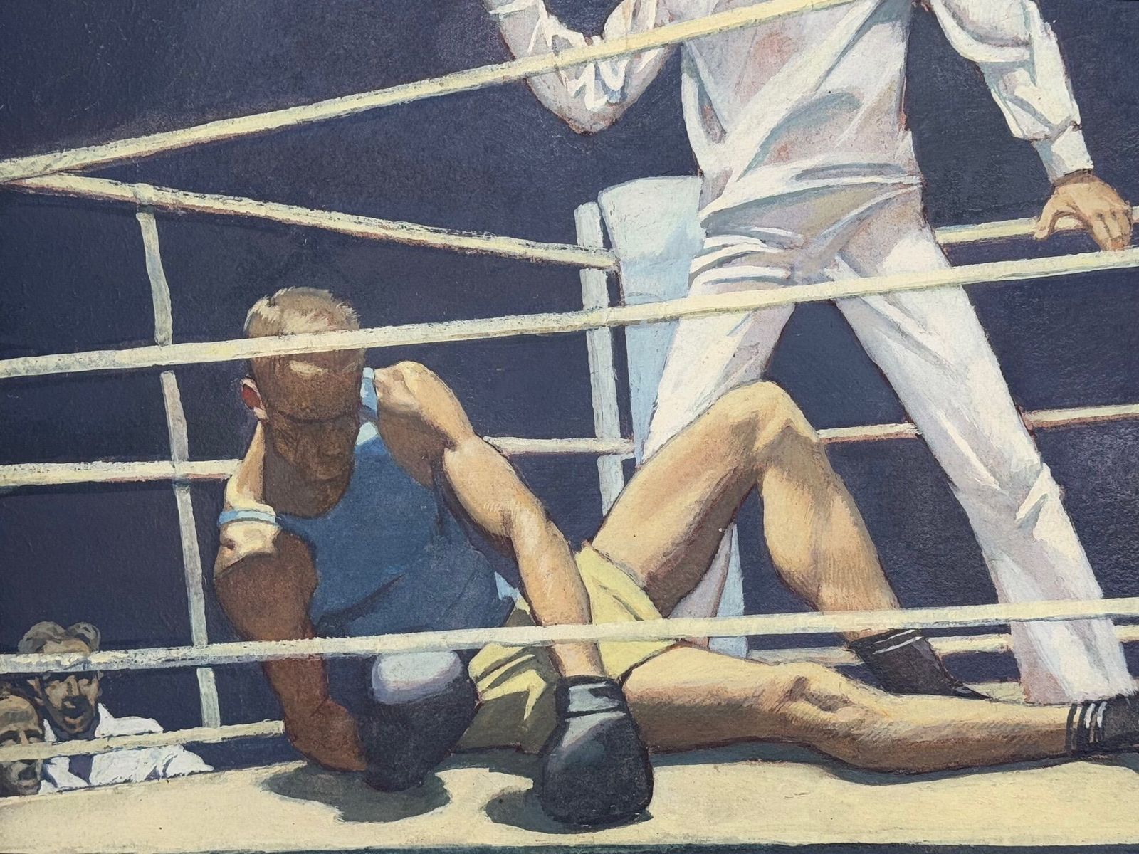 photo vinterior "The Knockout" By Russian Artist Vladimir Grigorevich Vlasov 1927 1999