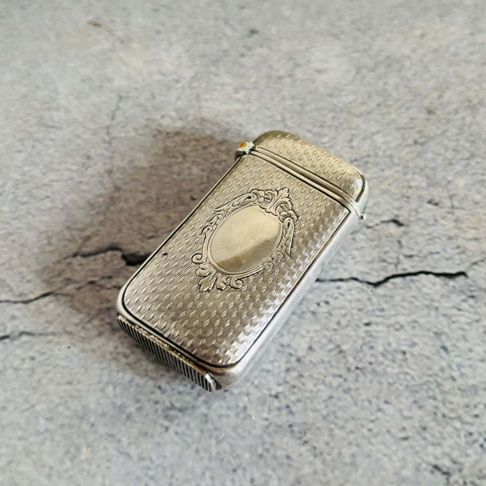 Antique Silver French Vesta Case Match Safe