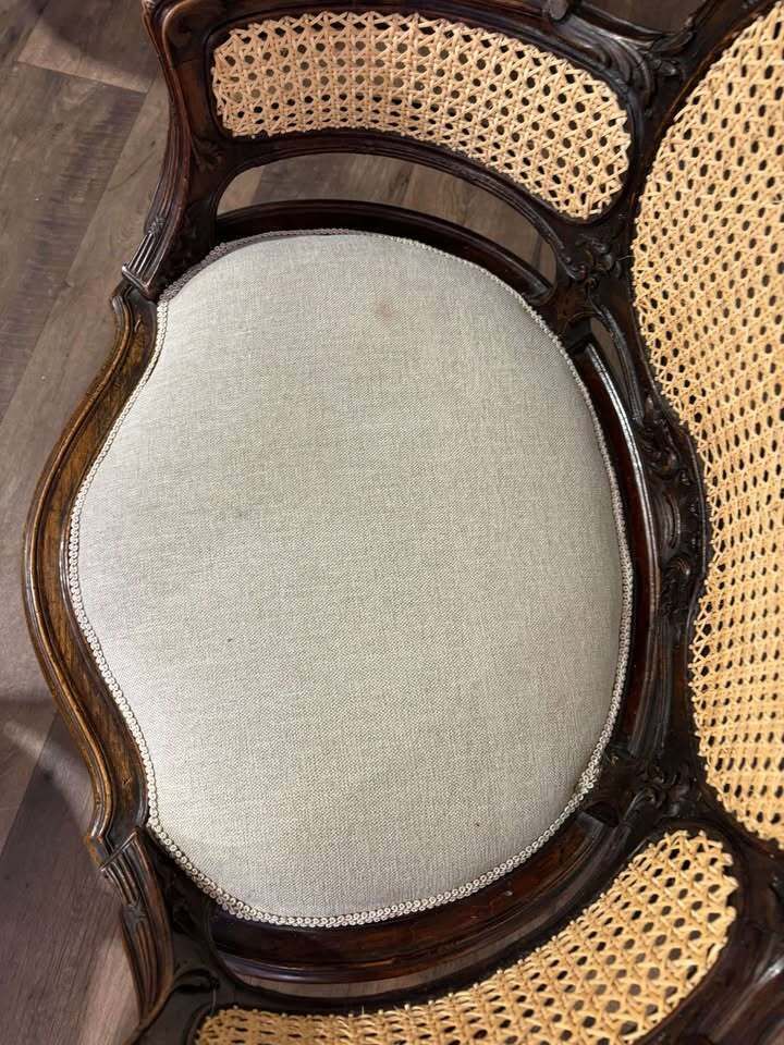 Pair Of French Louis XV Style Walnut Bergere Elbow Chairs photo buy