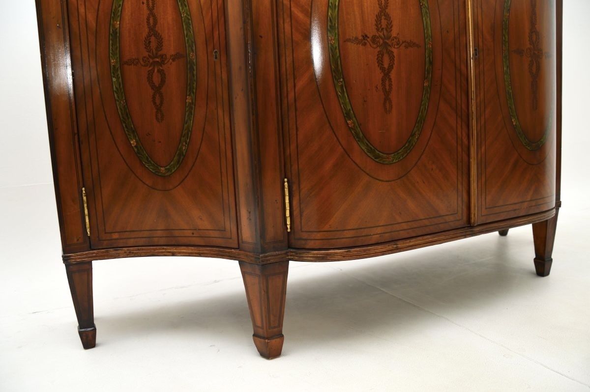 photo for sale Antique Sheraton Style Painted Satinwood Sideboard
