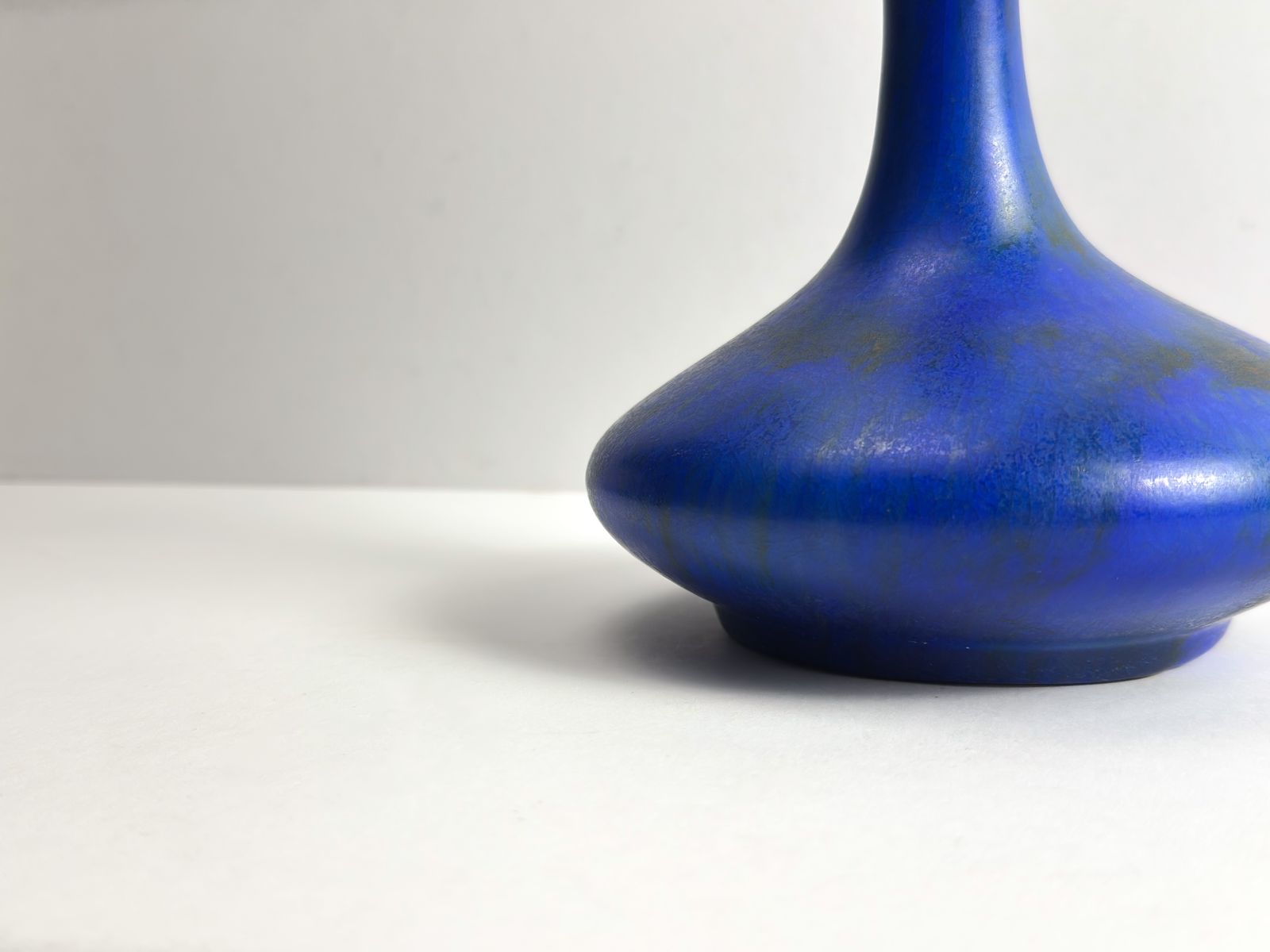 Art Deco Cobalt Blue Solifleur Vase By George Clews, Staffordshire, 1930s photo Home Decor
