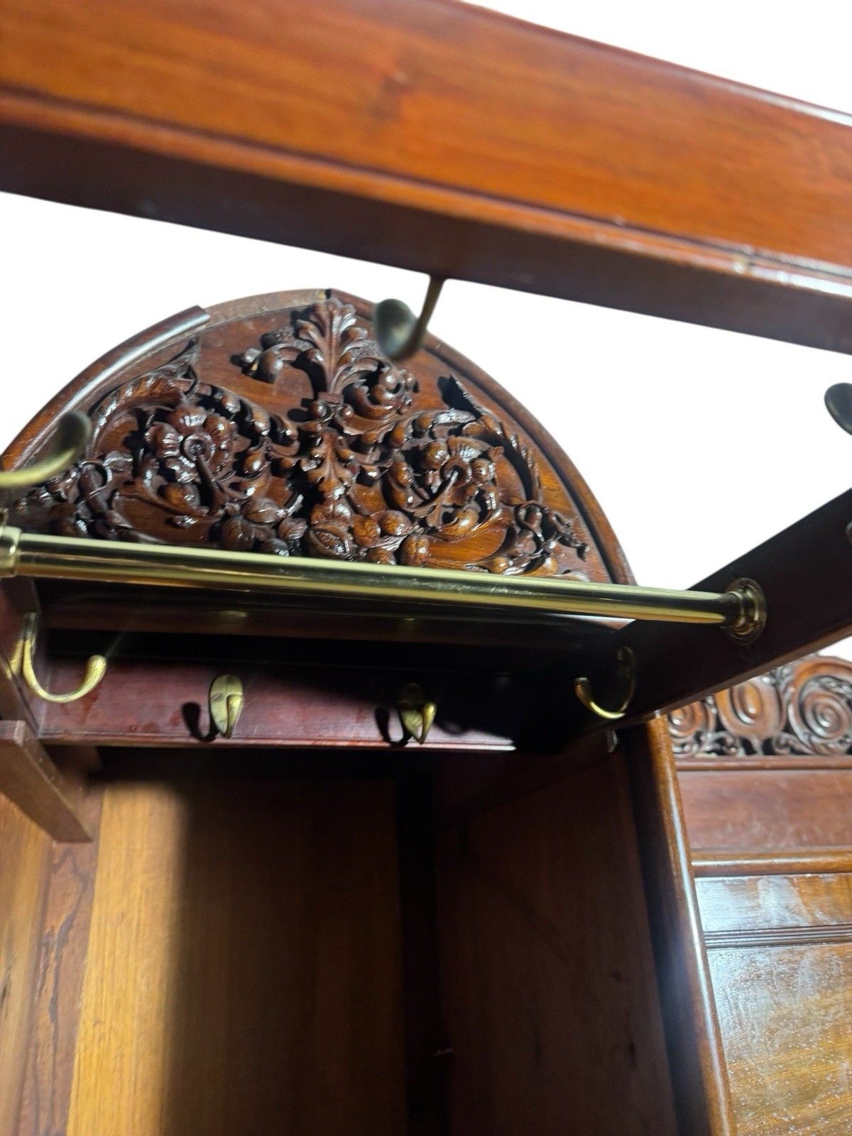 Antique Flemish Mahogany Wardrobe  Combination Wardrobe Dome Top Victortian photo 795.0