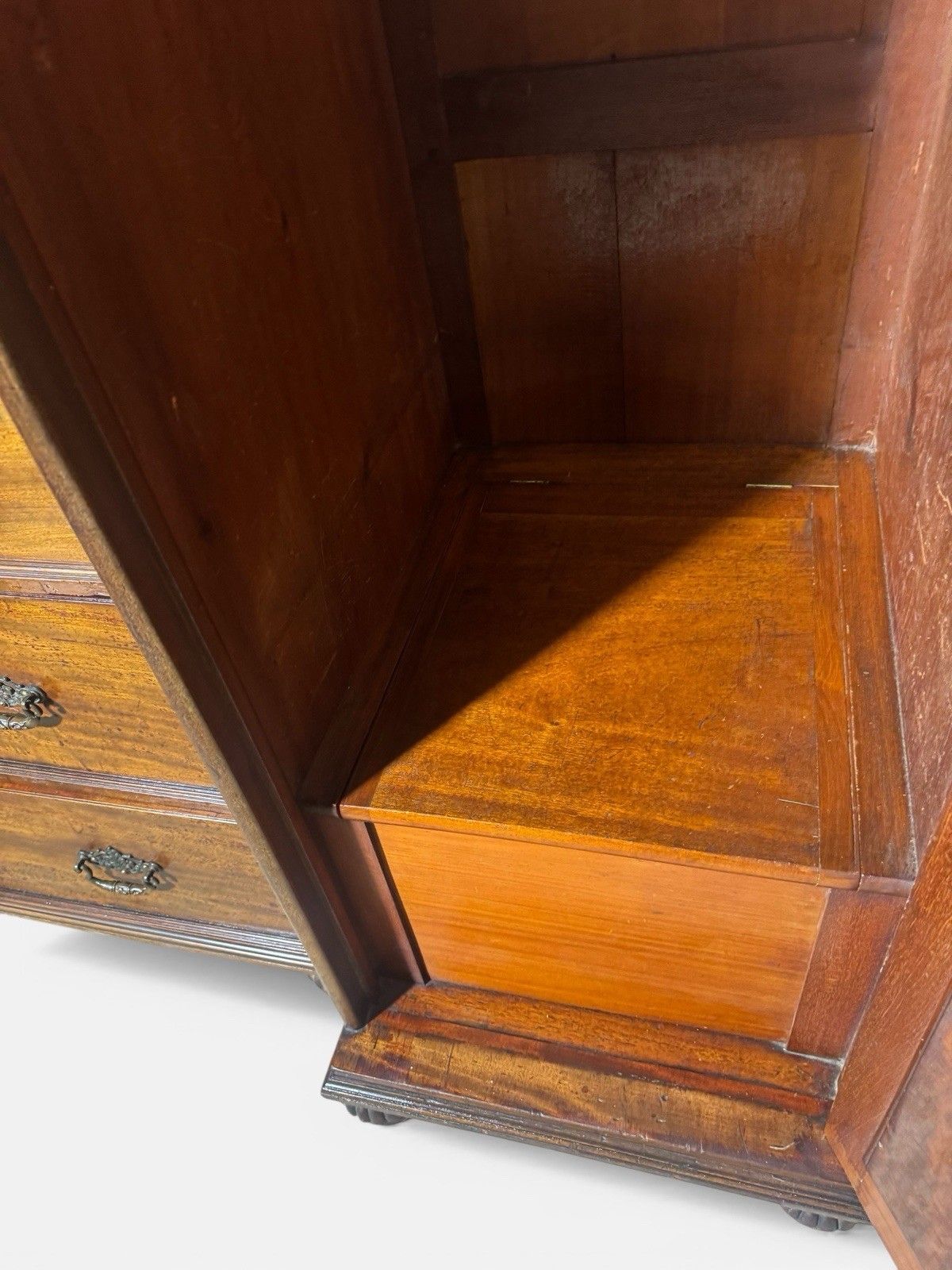 Antique Flemish Mahogany Wardrobe  Combination Wardrobe Dome Top Victortian photo buy