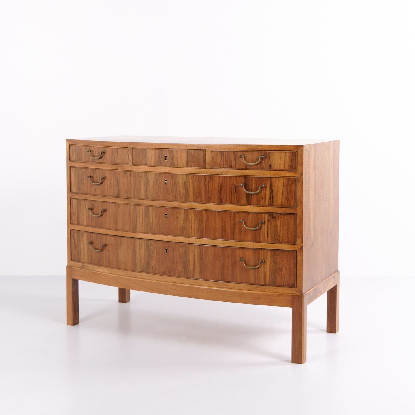 Ole Wanscher – Chest Of Drawers – Walnut & Brass – 1940s photo Furniture