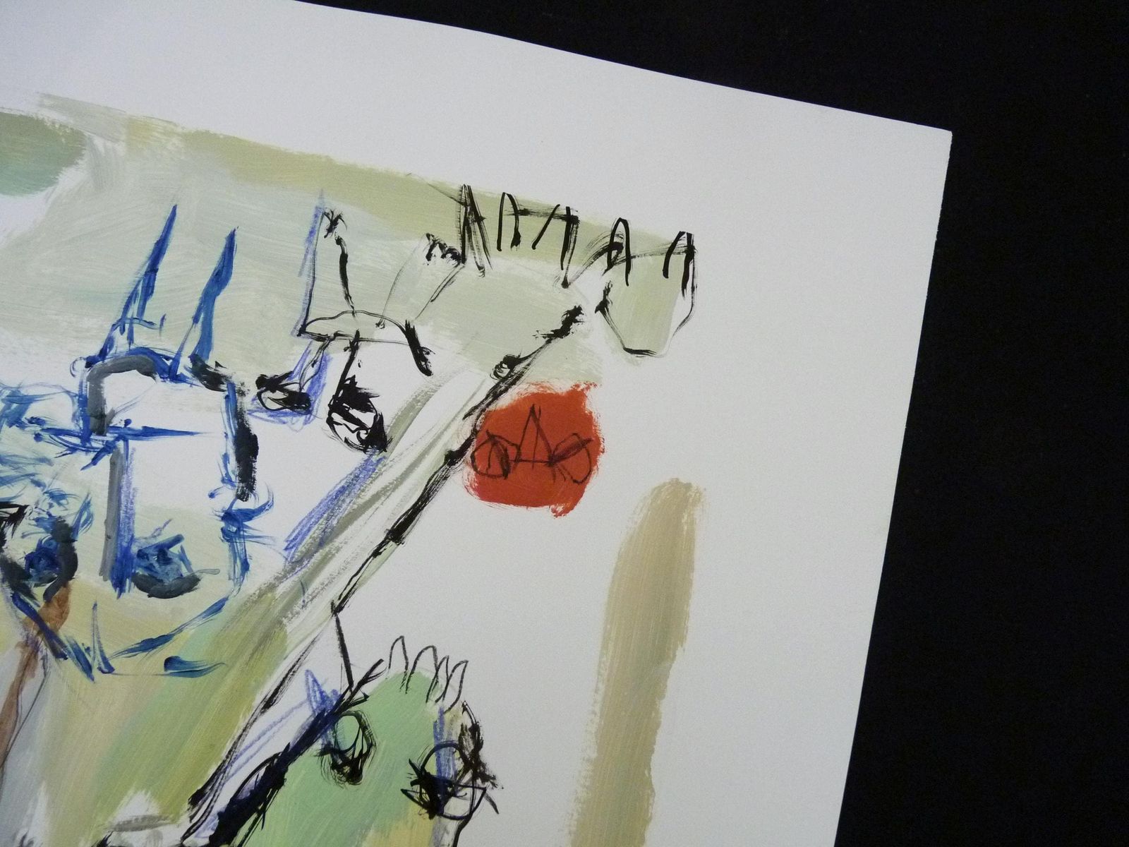 Mixed Media, Art Brut/Figurative Art/Singular Art, Signed Kabian (Jean Baptiste), 50 X 65 Cm (19.68 X 25.59 In) photo vinterior