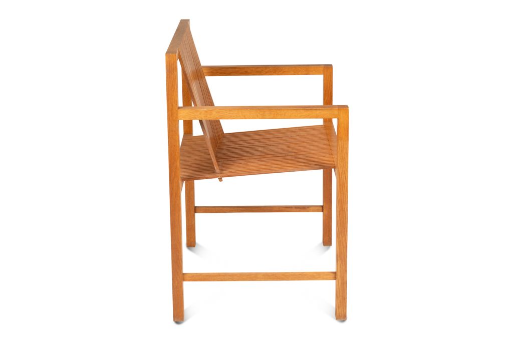 Ruud Jan Kokke. Pair Of Minimalist Oak Armchairs. 1980s photo for sale
